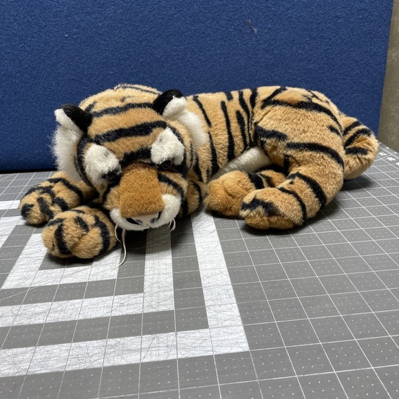 Aurora Other - 1992 20" A&A Lying Bengal Tiger Plush Stuffed Animal Toy Soft Realistic